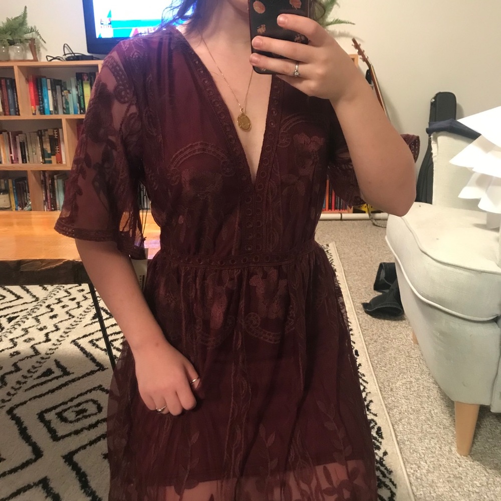 Maroon dress